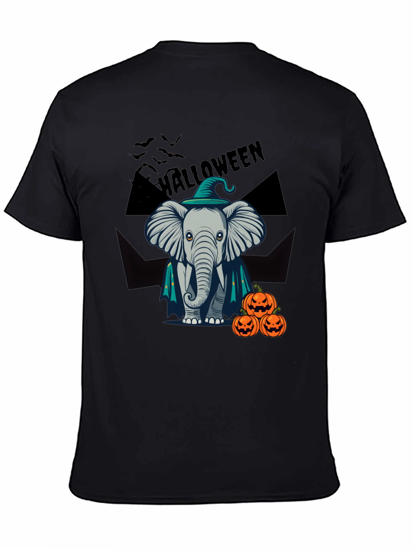 Halloween Elephant Witch T-Shirt