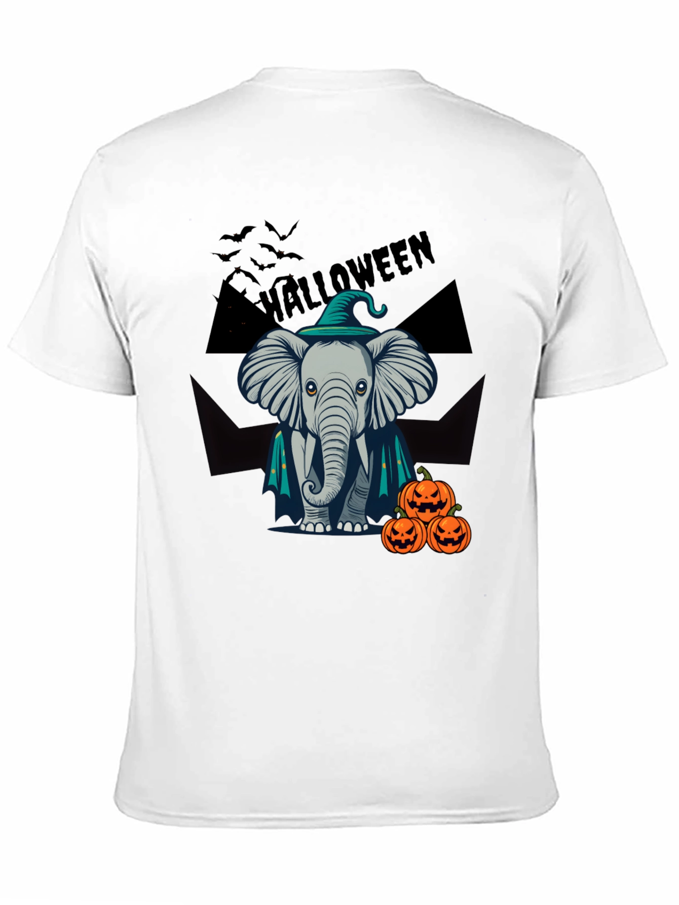 Halloween Elephant Witch T-Shirt