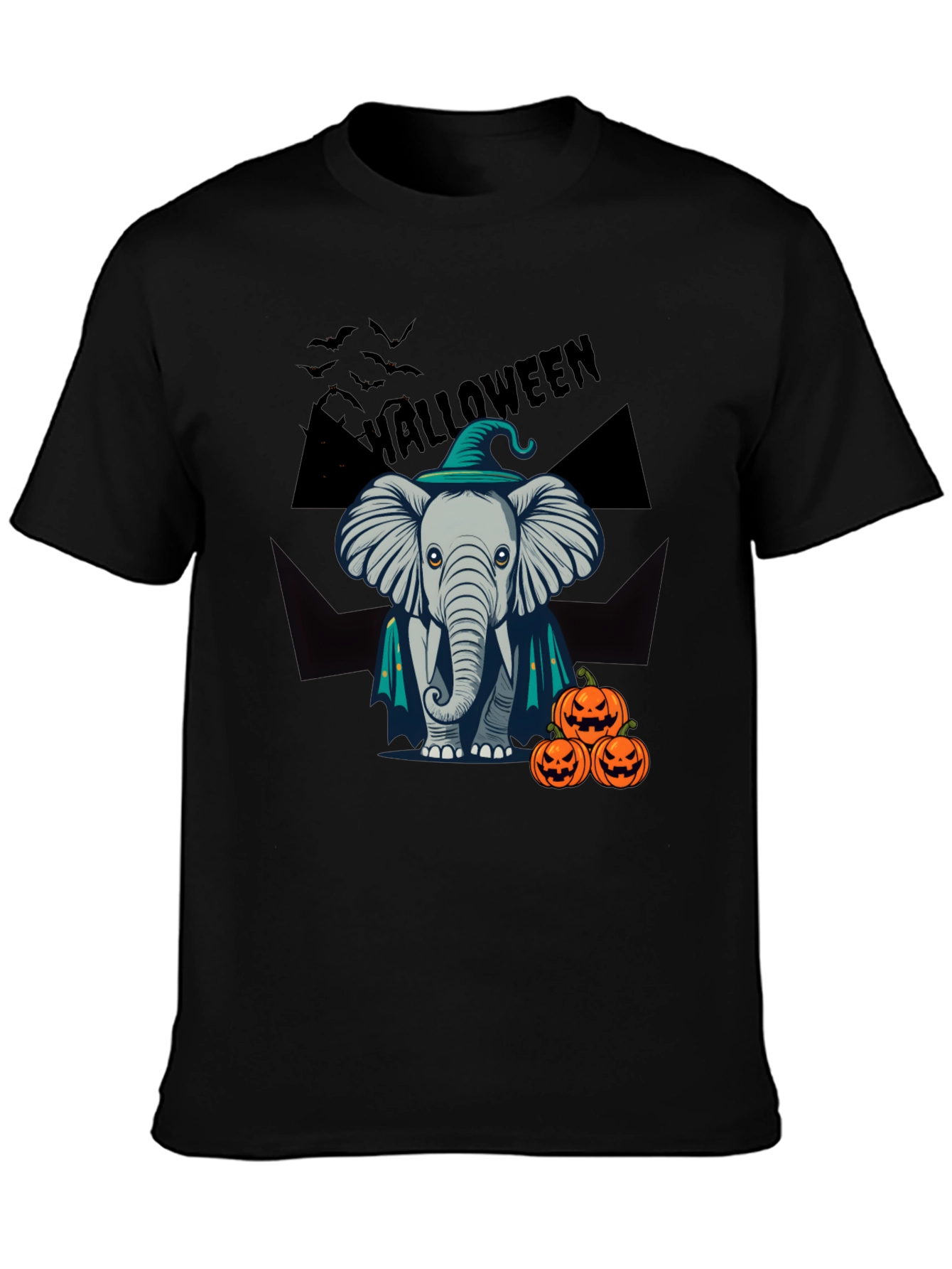 Halloween Elephant Witch T-Shirt