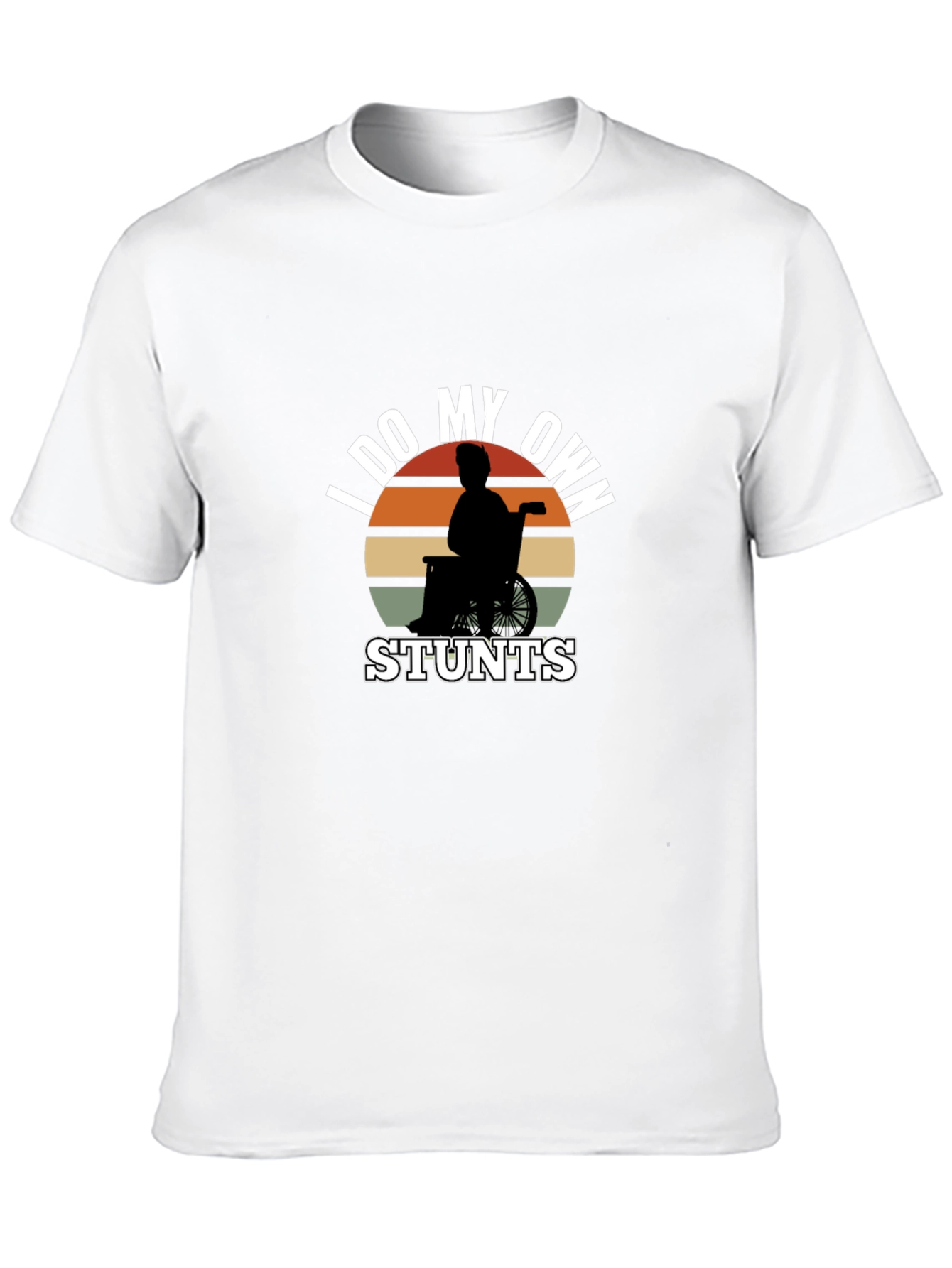 Funny I Do My Own Stunts Wheelchair T-Shirt