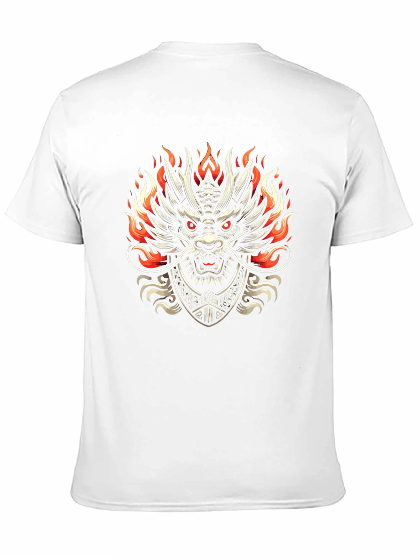Dragon Graphic Print Black Tee