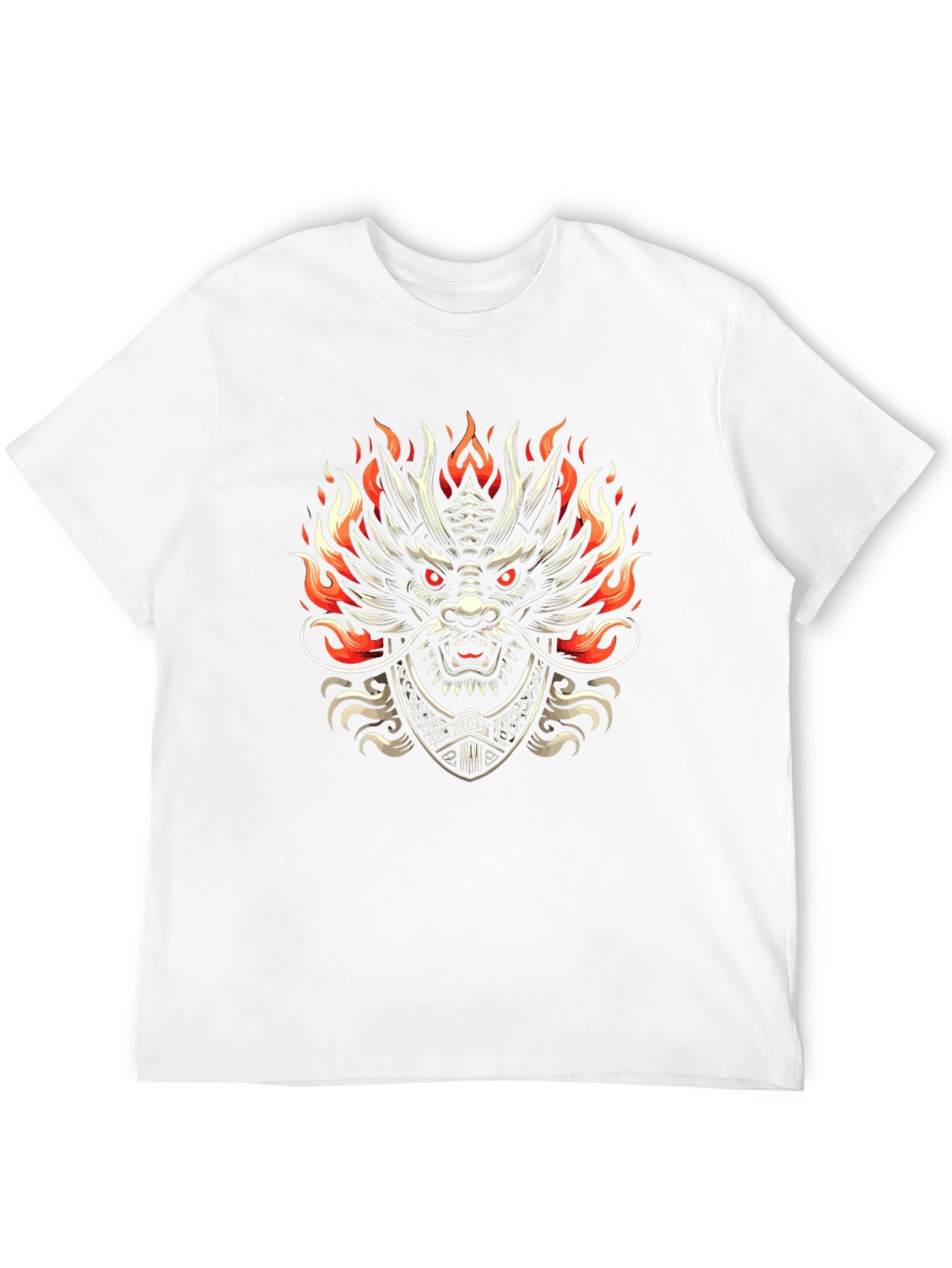 Dragon Graphic Print Black Tee