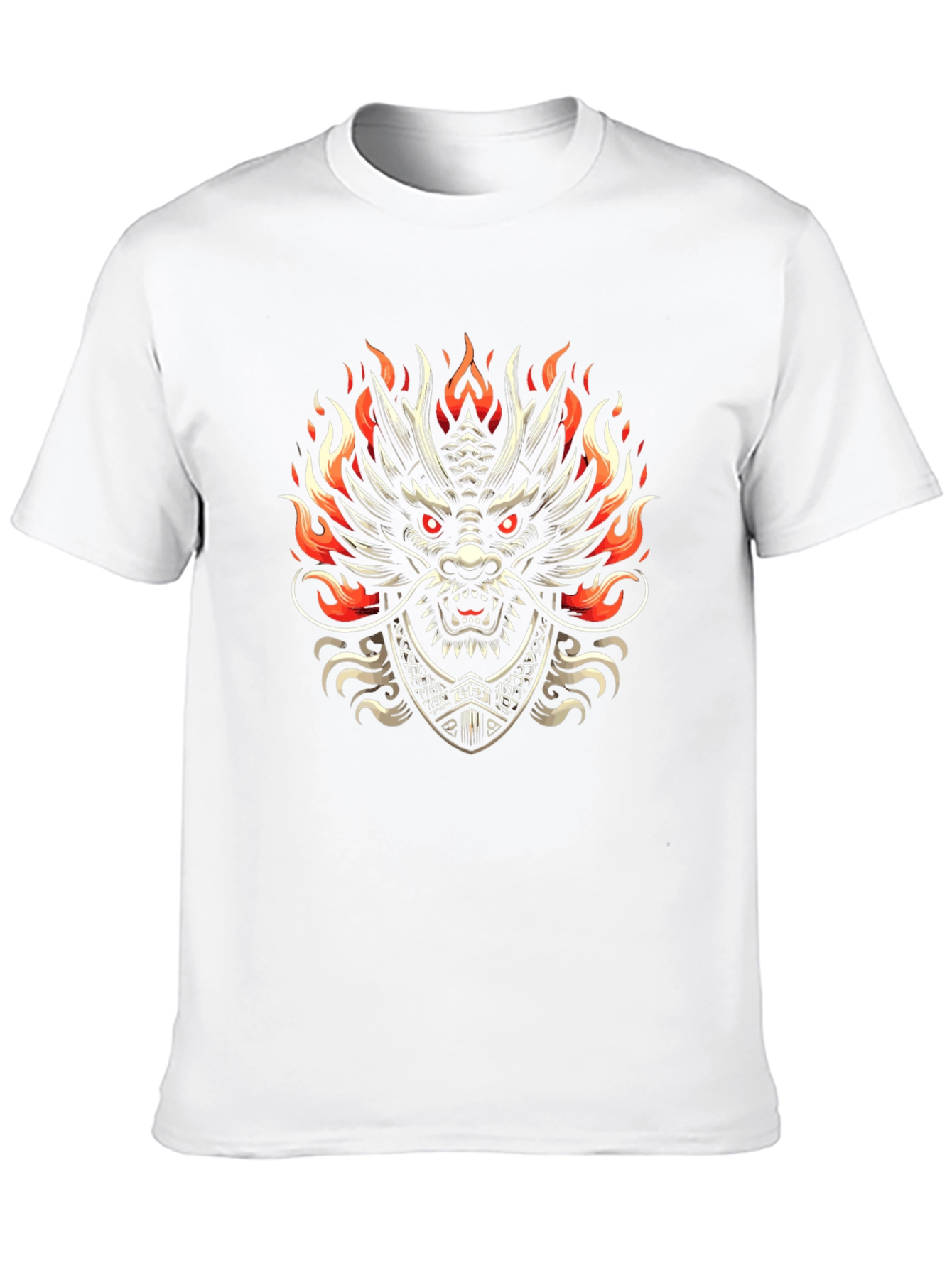 Dragon Graphic Print Black Tee