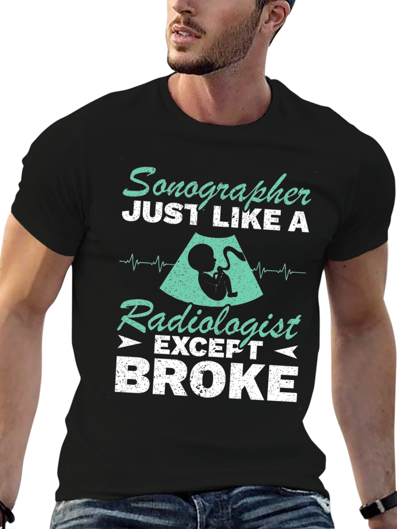 Sonographer Radiologist Broke Graphic Tee