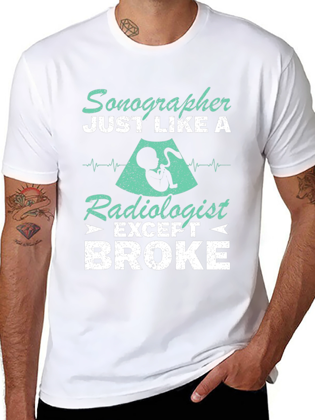 Sonographer Radiologist Broke Graphic Tee