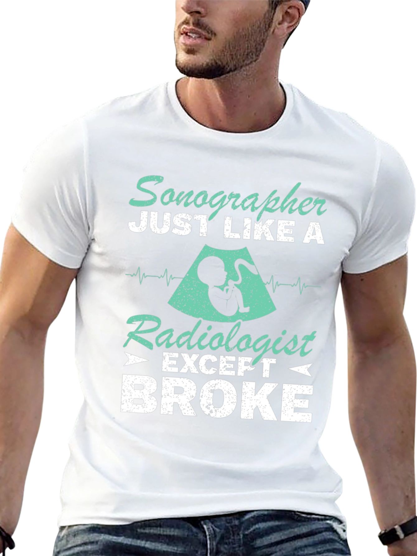 Sonographer Radiologist Broke Graphic Tee