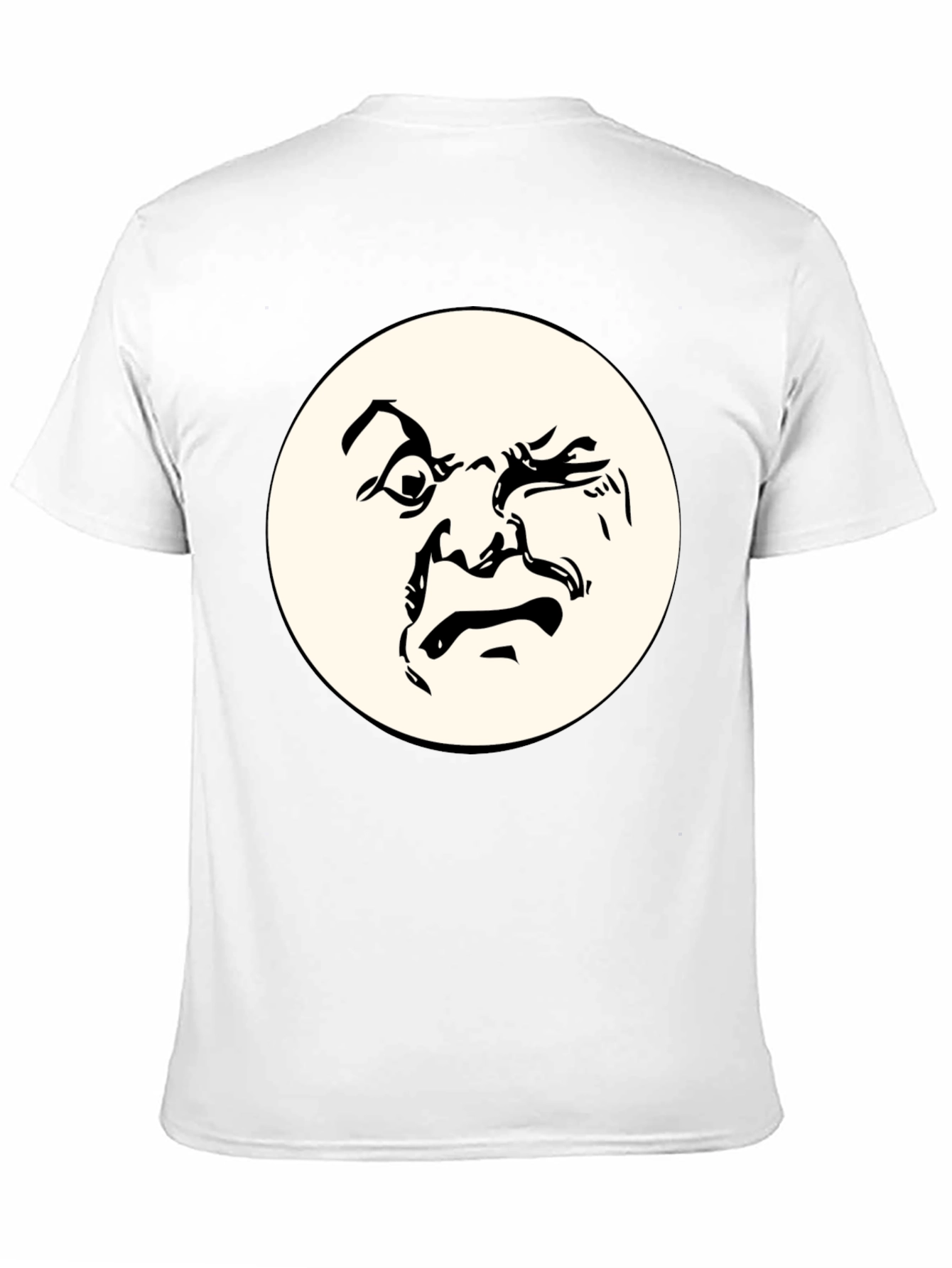 Abstract Face Graphic Black T-Shirt - Unique Design