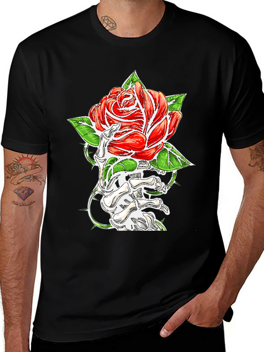 Rose & Bone Hand Graphic Black T-Shirt