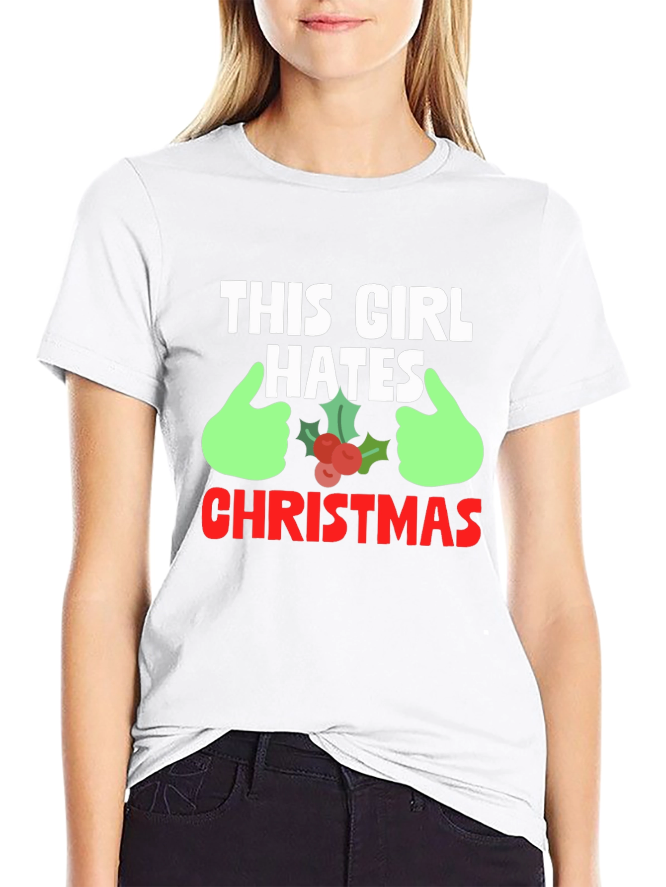 This Girl Hates Christmas Graphic Tee
