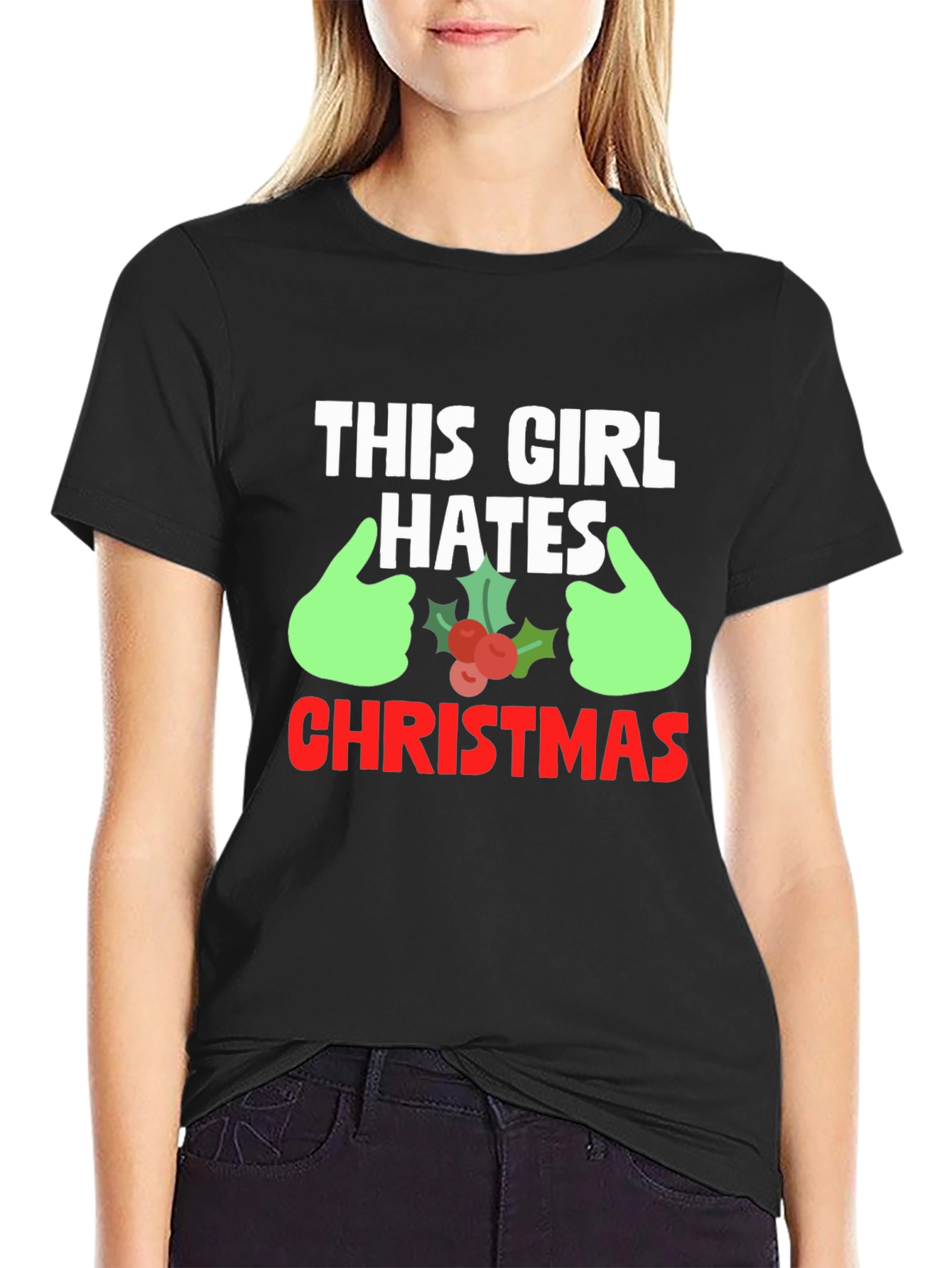 This Girl Hates Christmas Graphic Tee