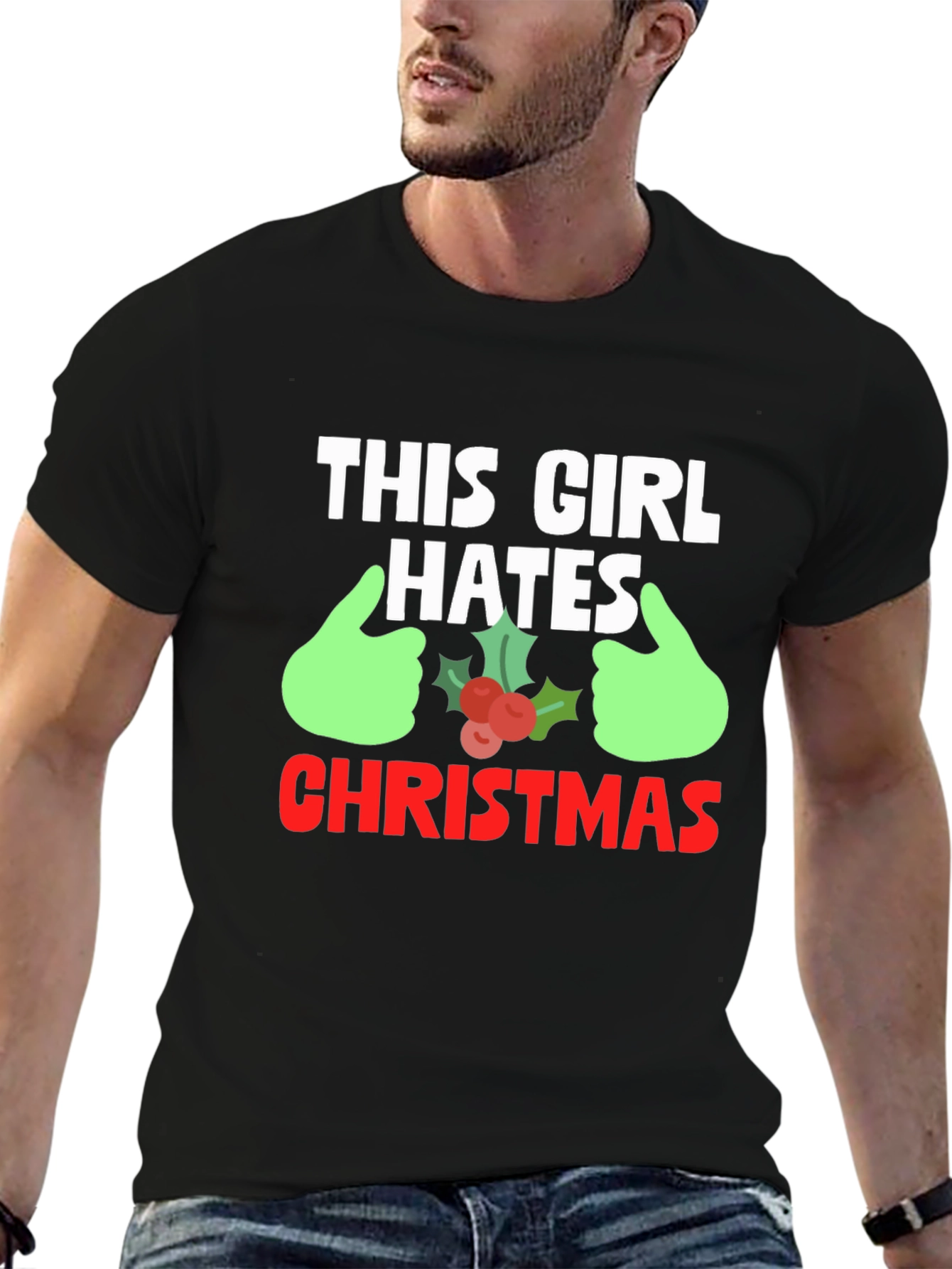 This Girl Hates Christmas Graphic Tee