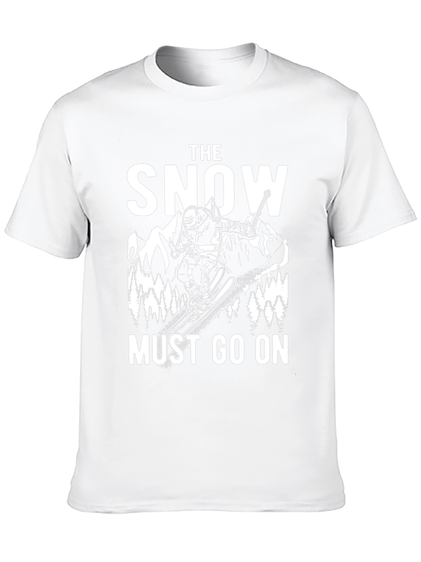 Snow Must Go On Black Graphic T-Shirt