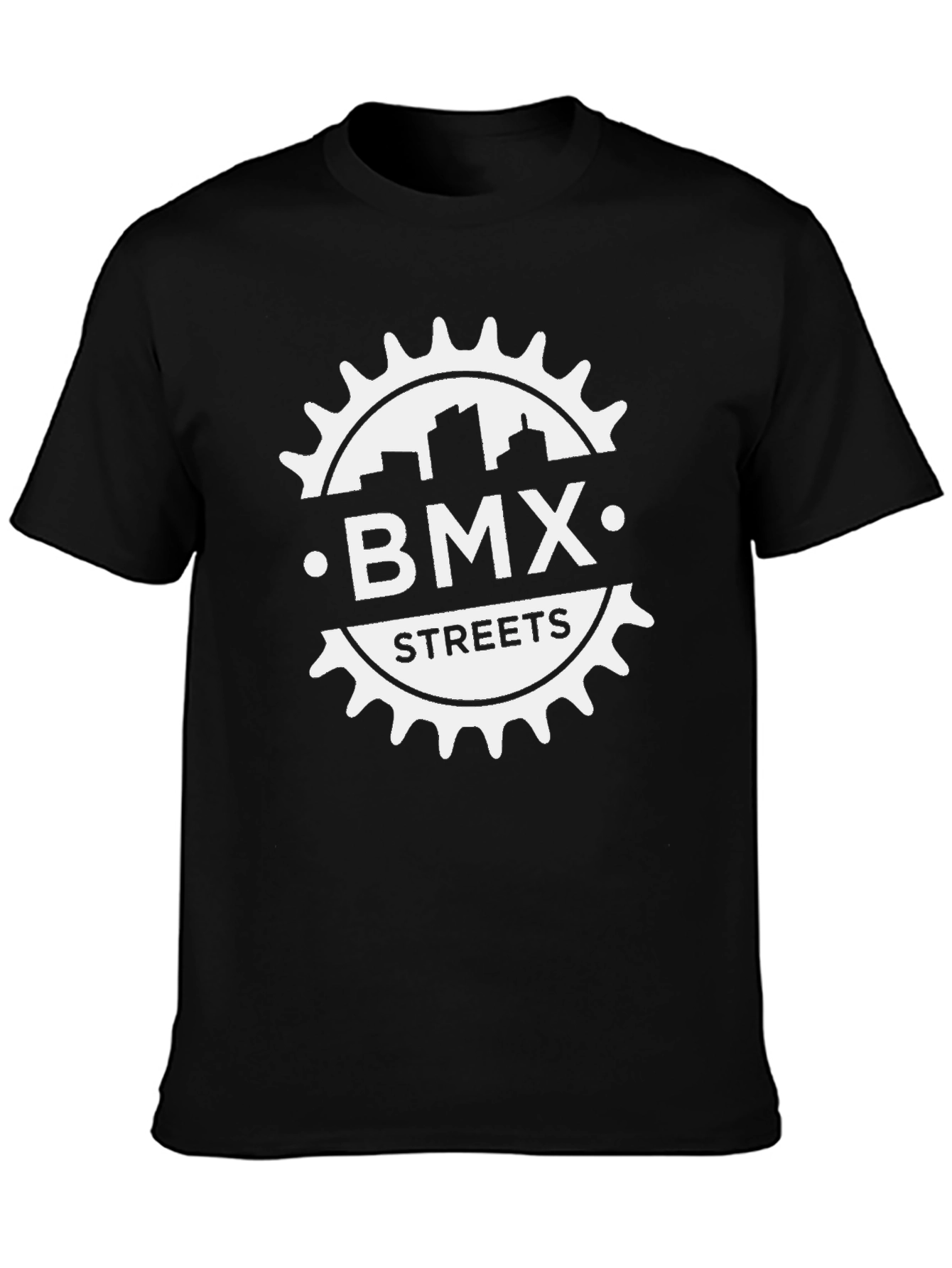 BMX Streets Graphic Tee - Black Cotton T-Shirt