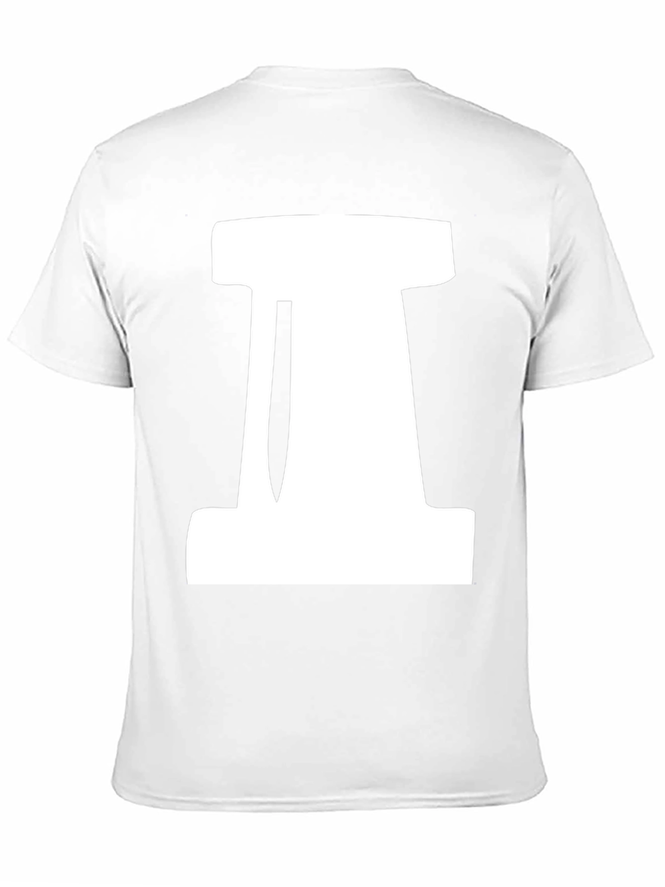Geometric White Design on Black Unisex T-Shirt