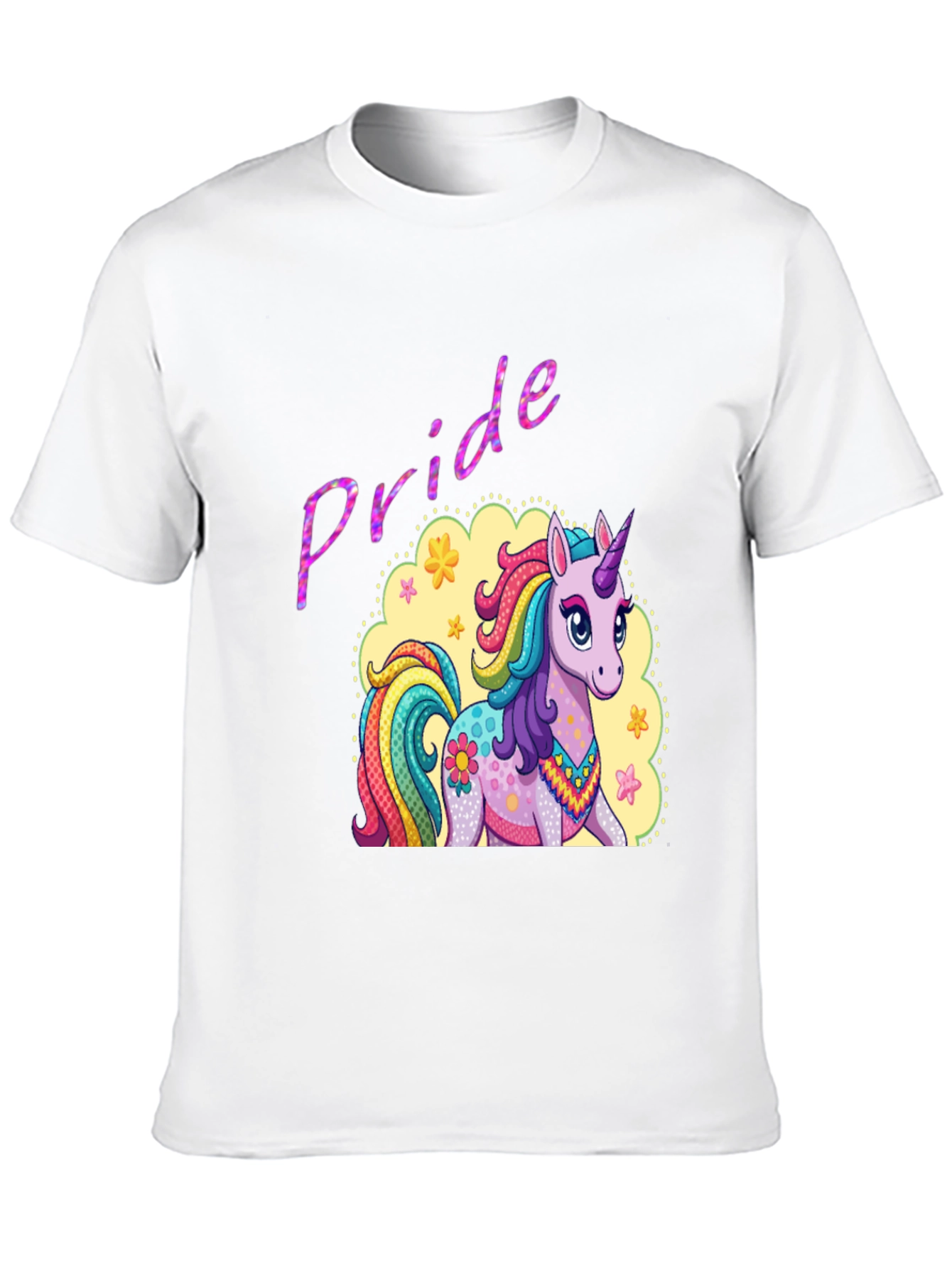 Pride Unicorn Graphic Tee - Black