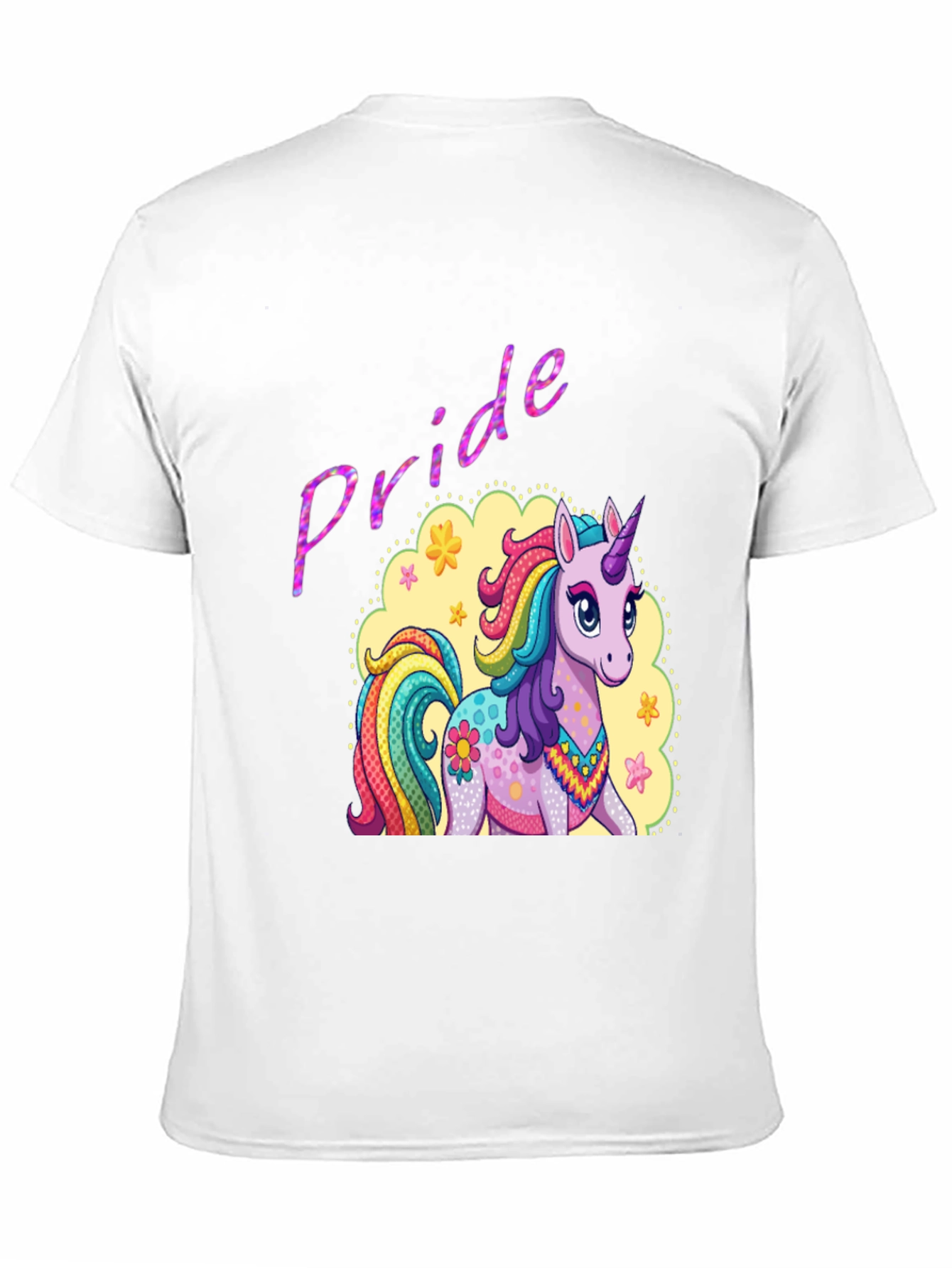Pride Unicorn Graphic Tee - Black