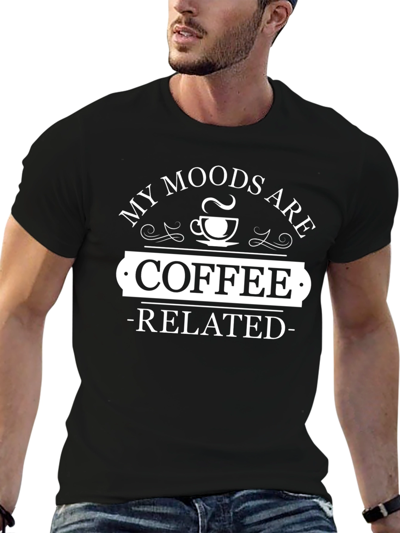 Coffee Related Moods T-Shirt - Casual Graphic Tee