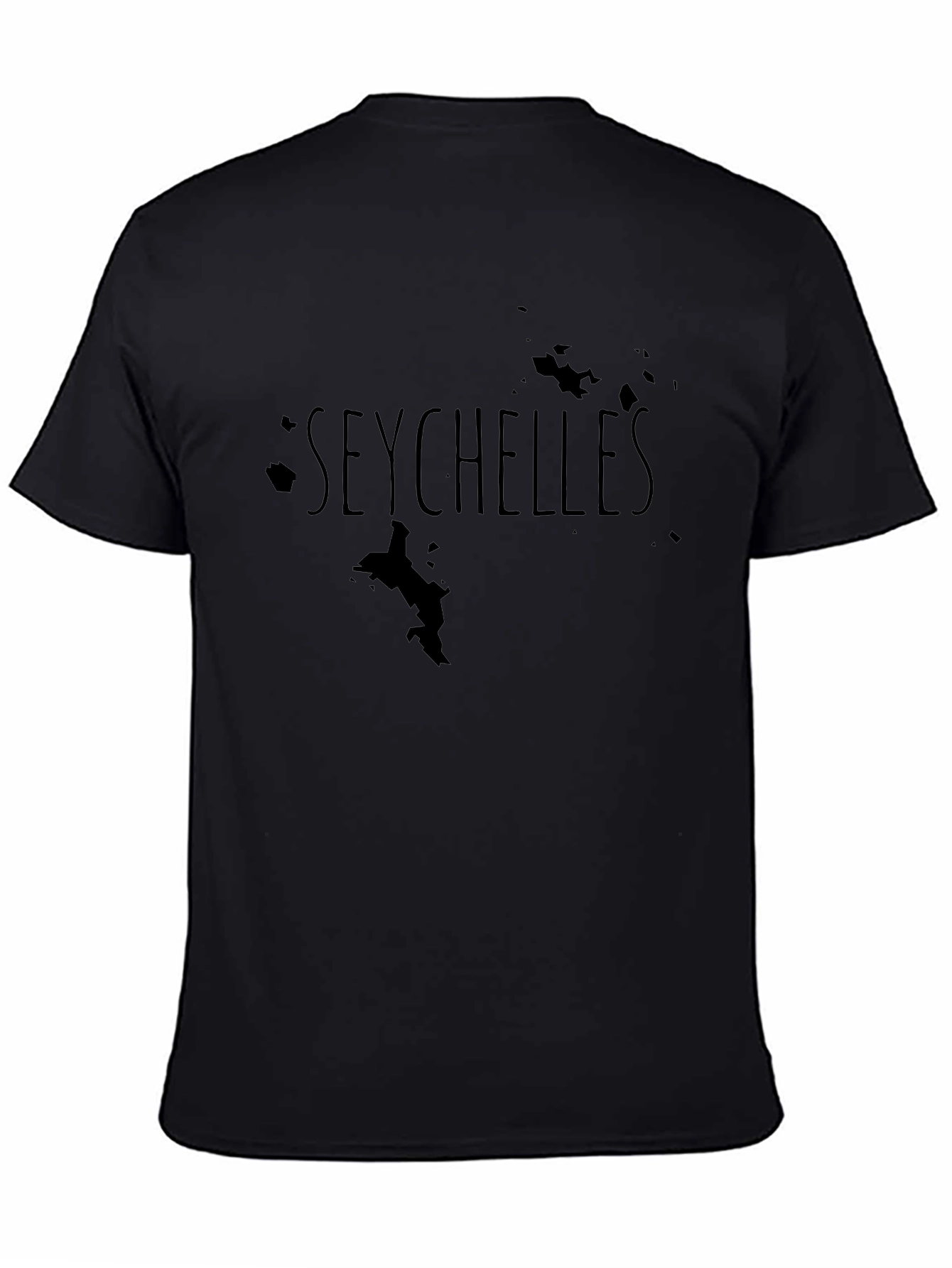 Seychelles Map Graphic T-Shirt - Island Souvenir Tee