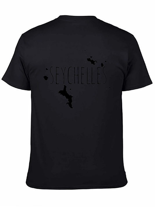 Seychelles Map Graphic T-Shirt - Island Souvenir Tee