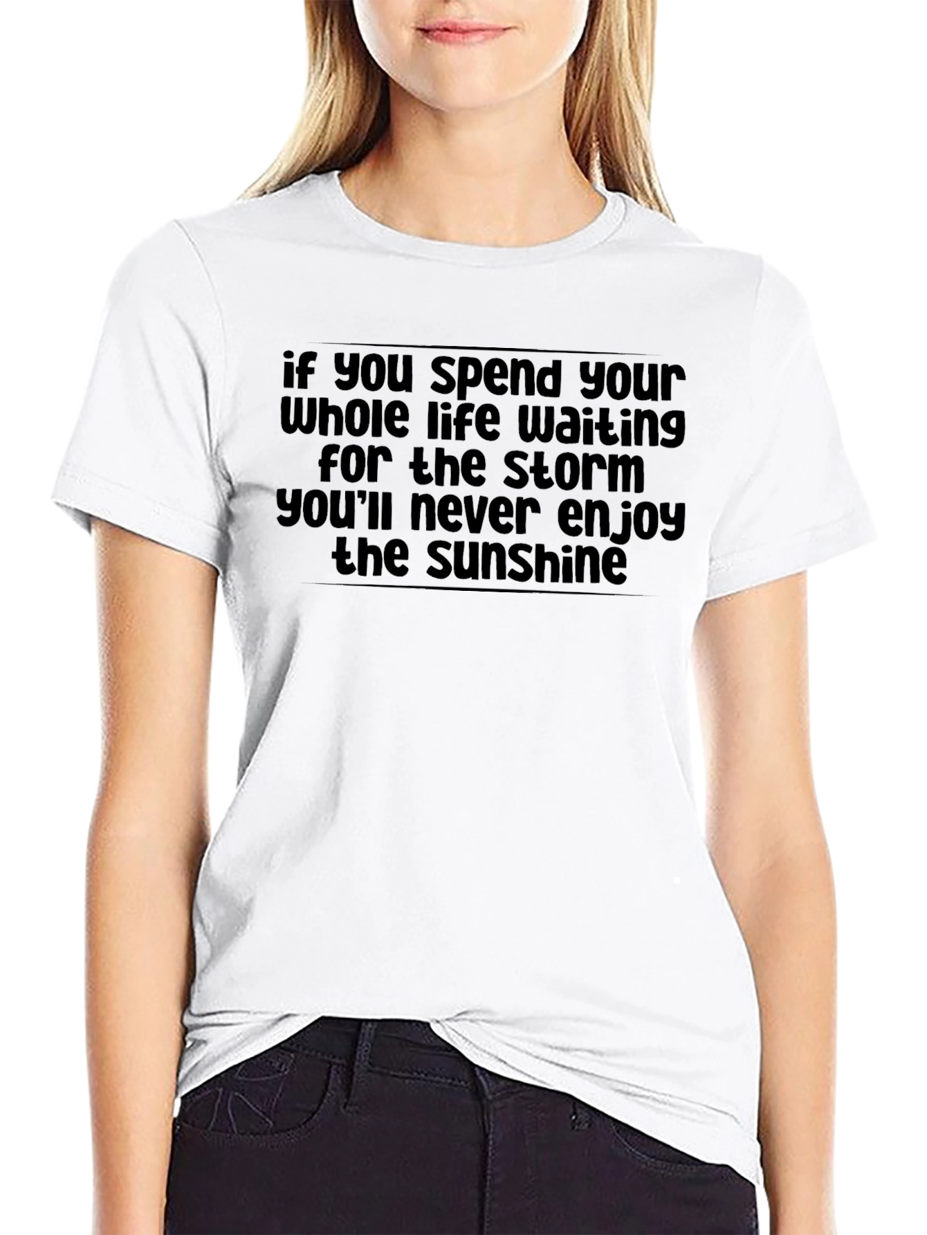 Inspirational Quote Graphic T-Shirt