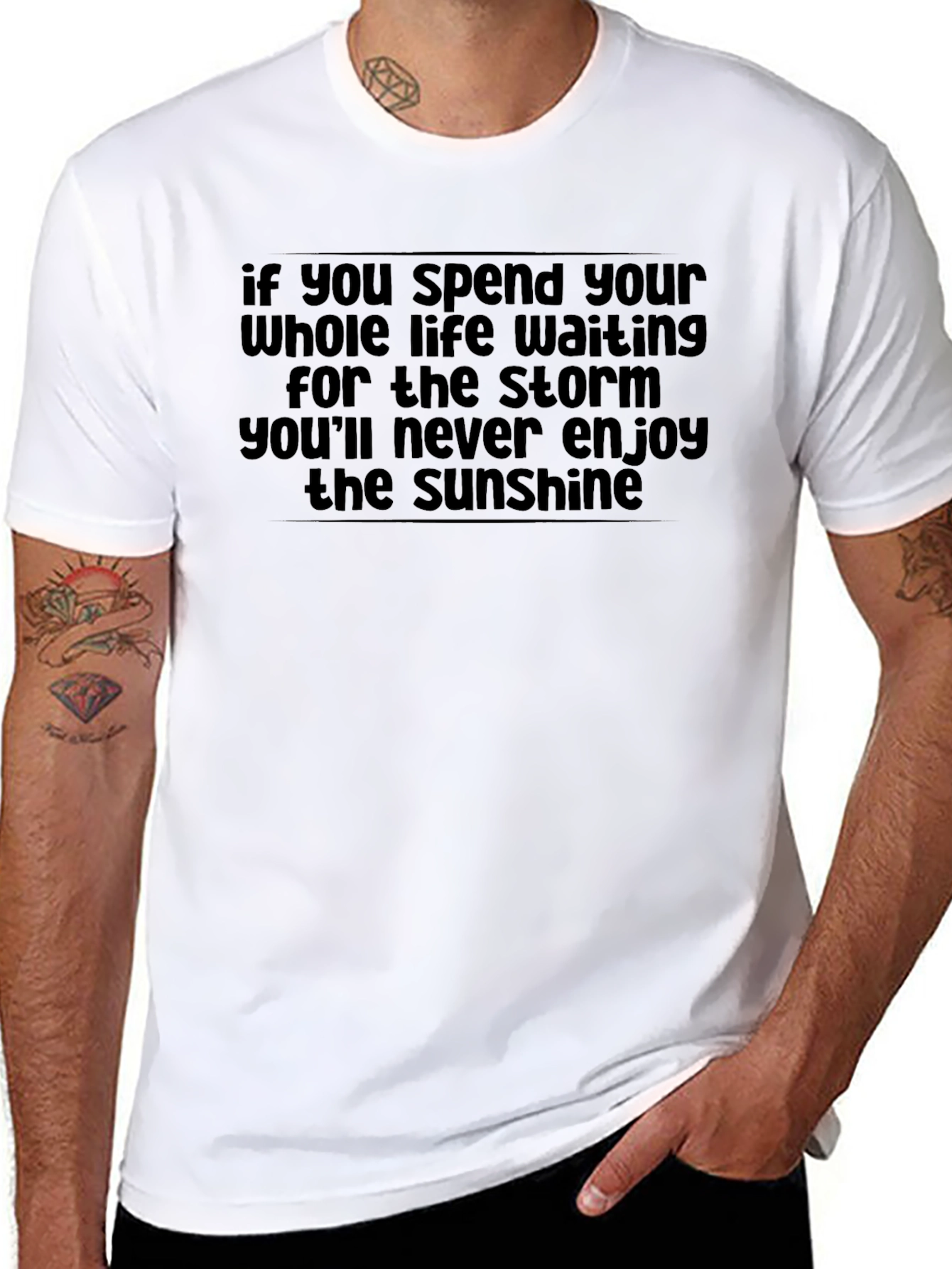 Inspirational Quote Graphic T-Shirt