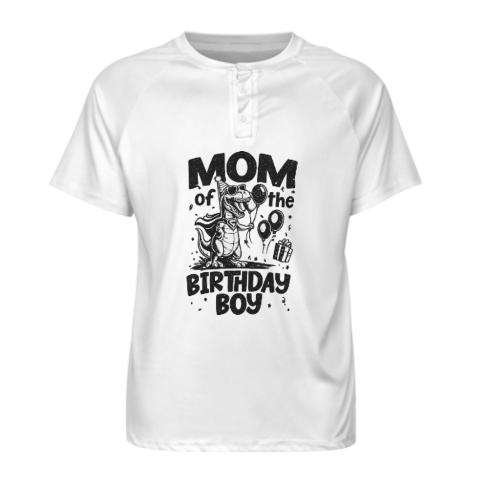 Mom of the Birthday Boy Dinosaur Party T-Shirt | Cute Dino Birthday Celebration Tee(z1020)
