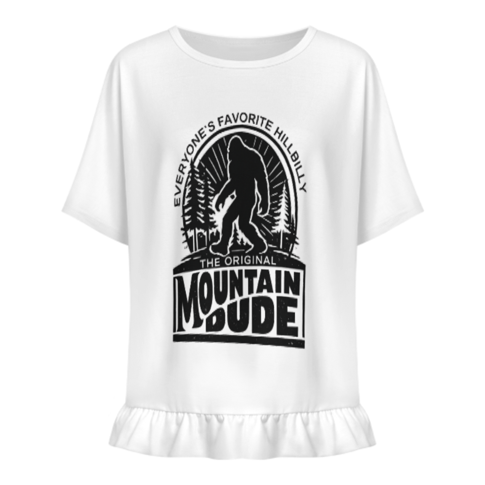 The Original Mountain Dude Bigfoot Graphic T-Shirt | Funny Sasquatch Outdoor Adventure Tee(z1008)