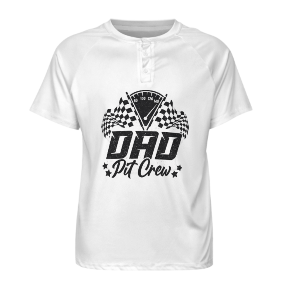 Dad Pit Crew Racing T-Shirt | Funny Race Day Dad Graphic Tee for Motorsport Fans(z1014)