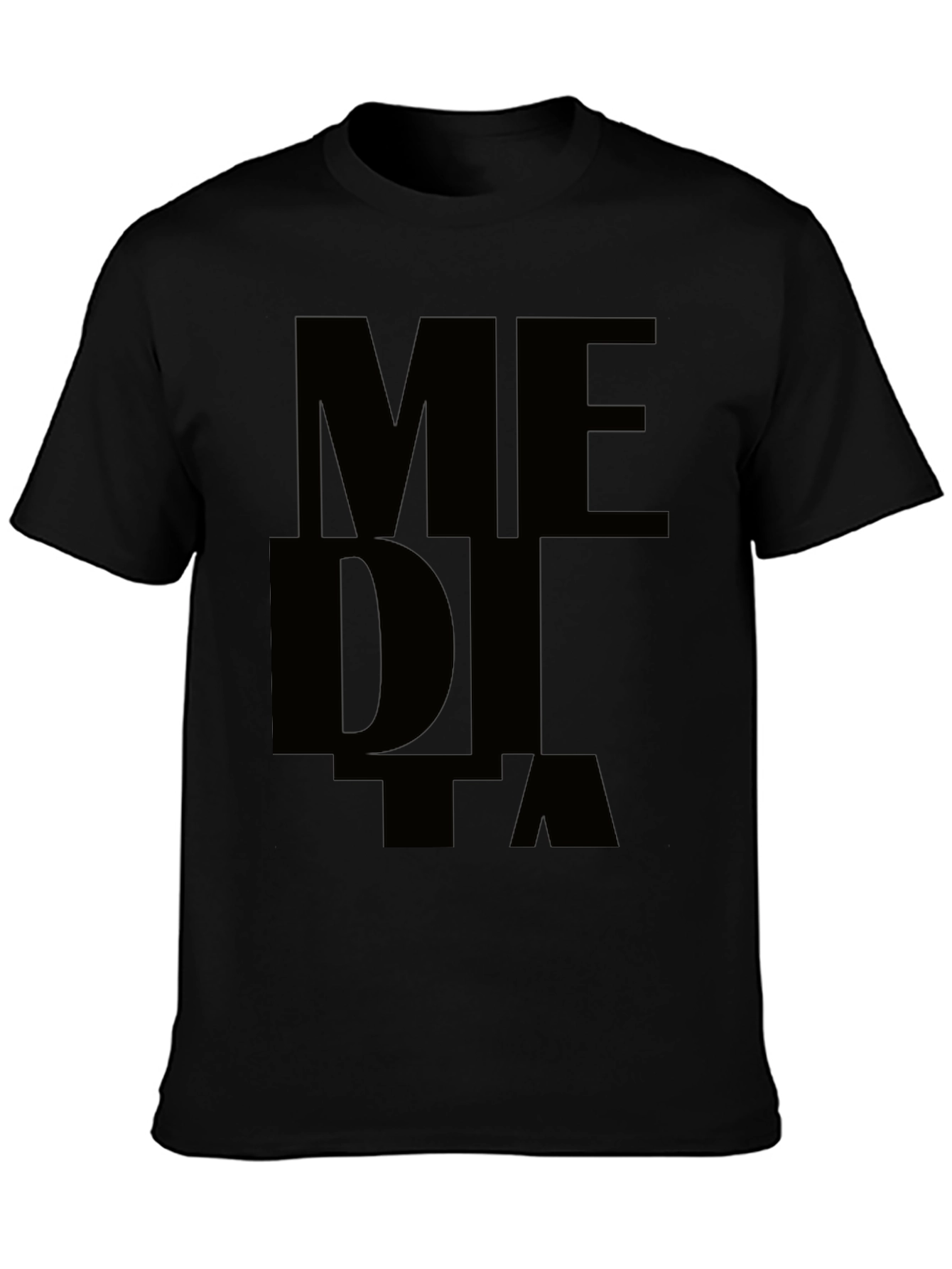Meditate T-Shirt - Stylish Black Cotton Tee