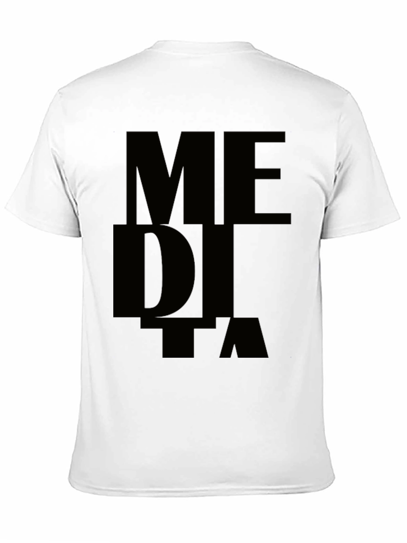 Meditate T-Shirt - Stylish Black Cotton Tee
