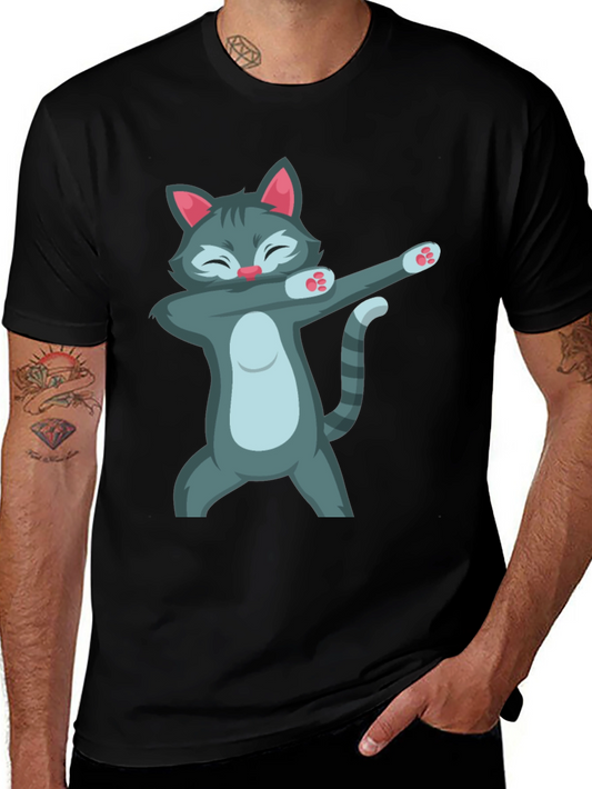 Dabbing Cat Graphic T-Shirt