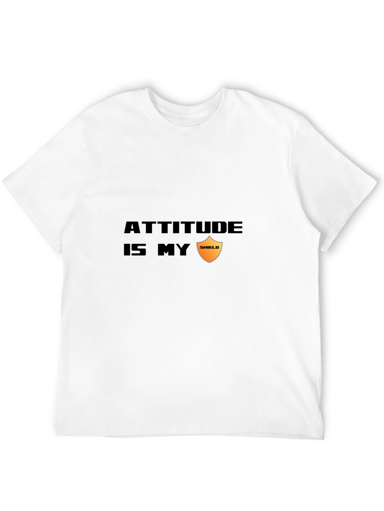 Attitude is My Shield Graphic Tee - Black