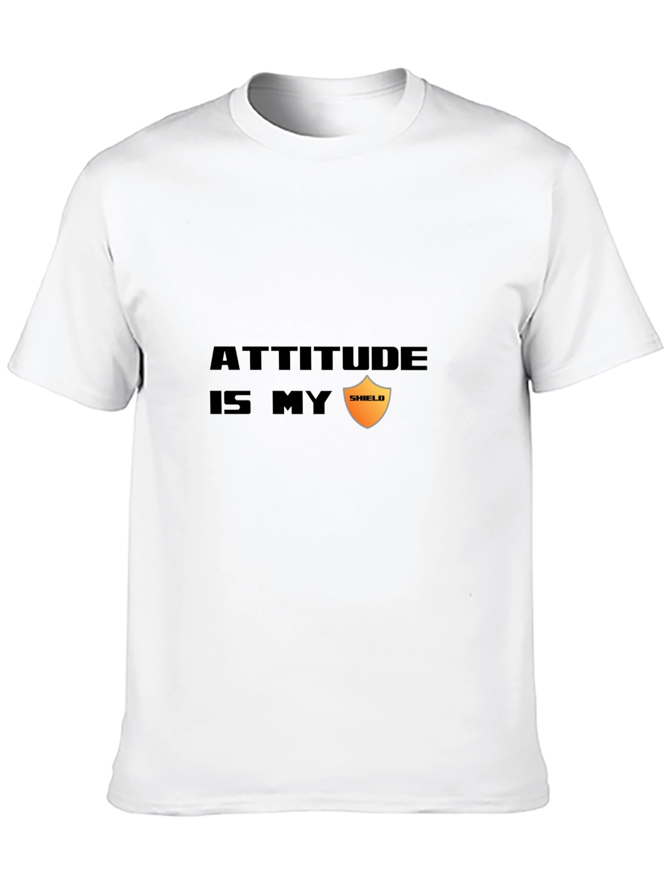 Attitude is My Shield Graphic Tee - Black