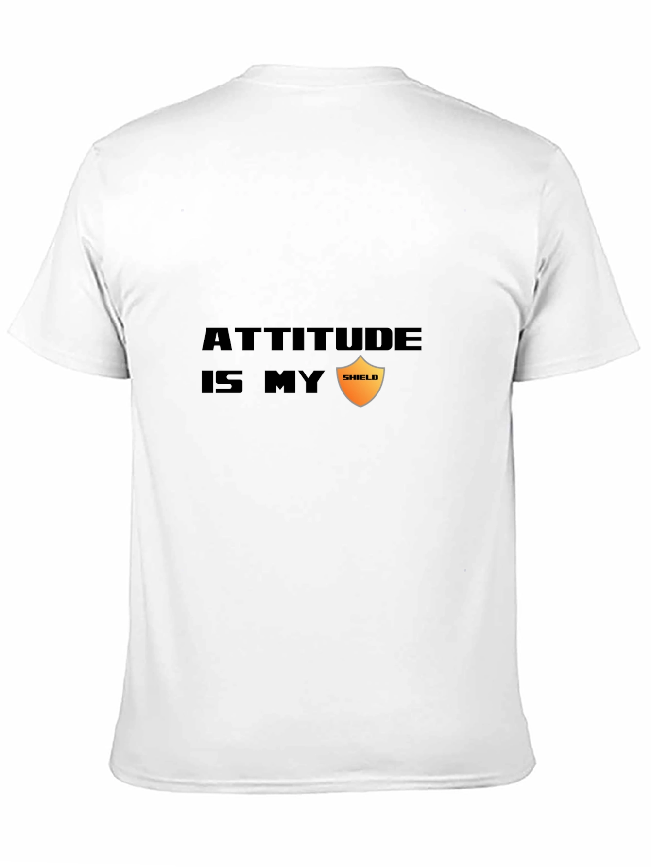 Attitude is My Shield Graphic Tee - Black