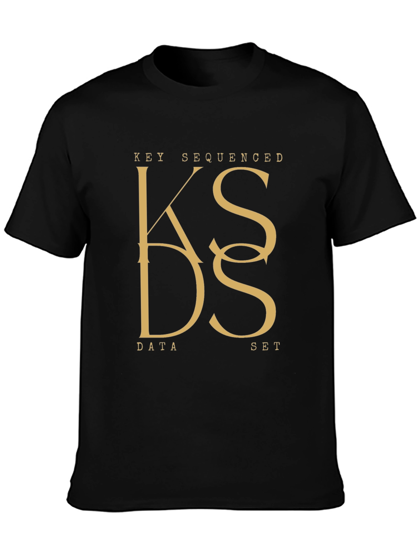 Key Sequenced Data Set Black T-Shirt