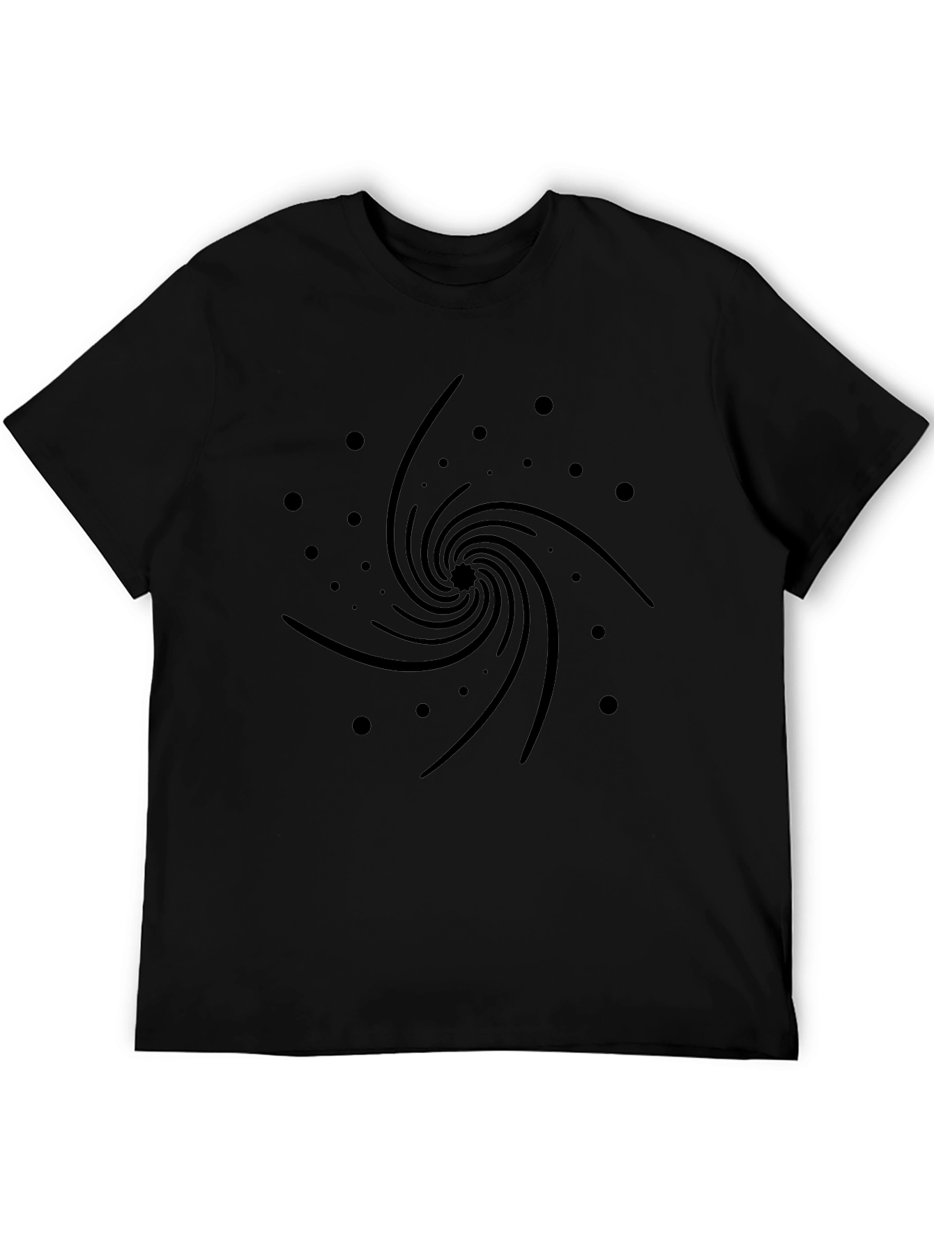Cosmic Swirl Black Graphic Tee