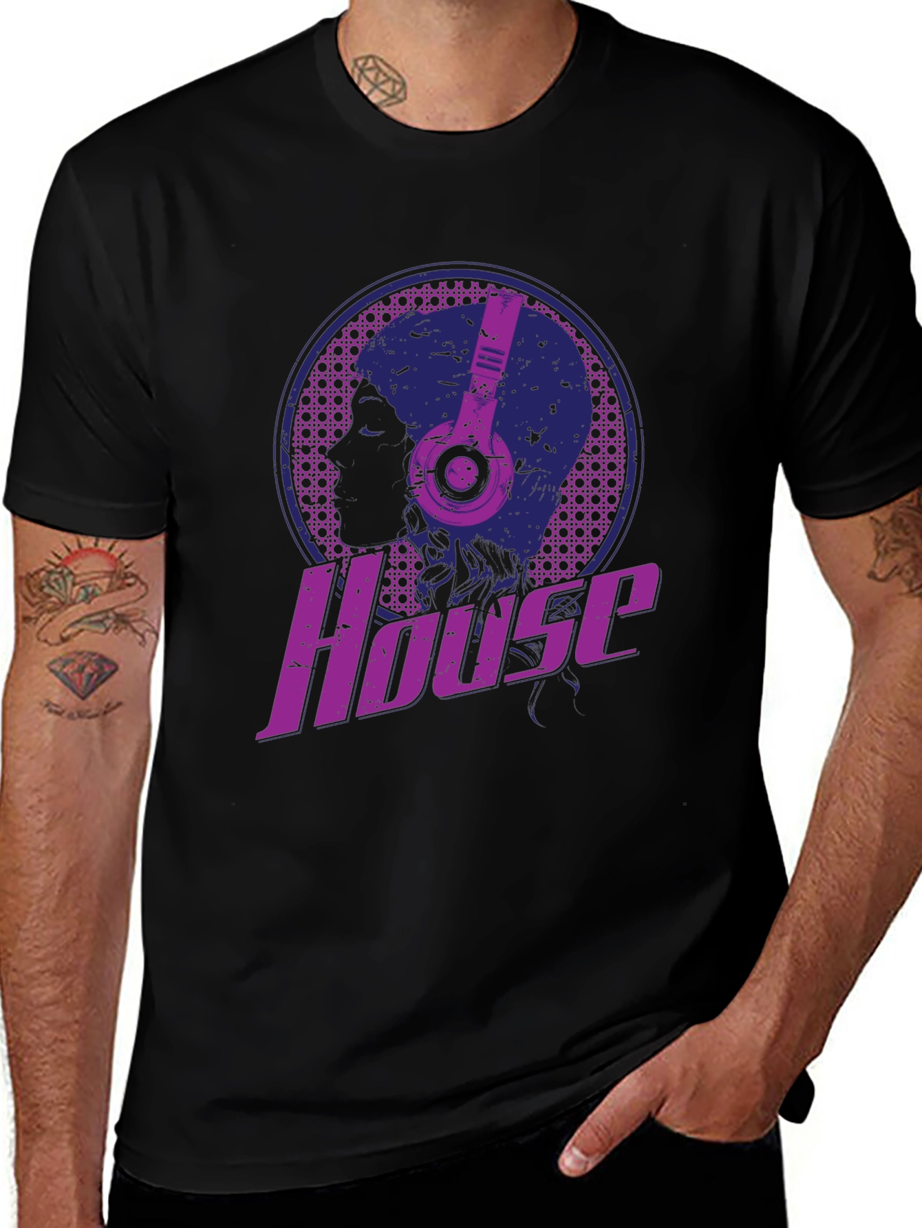 House Music T-Shirt - DJ Headphones Graphic Tee