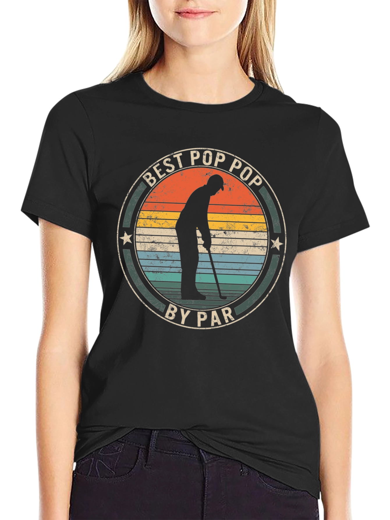 Best Pop Pop By Par T-Shirt Golfer Fathers Day