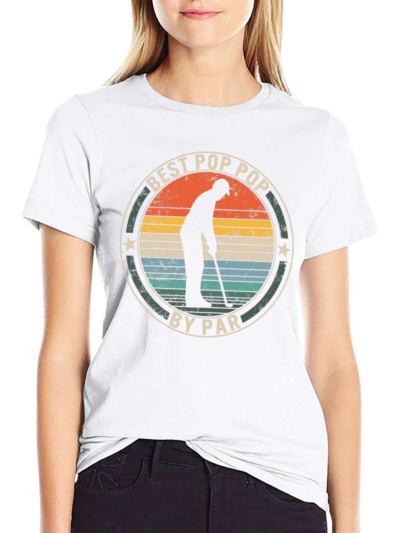 Best Pop Pop By Par T-Shirt Golfer Fathers Day