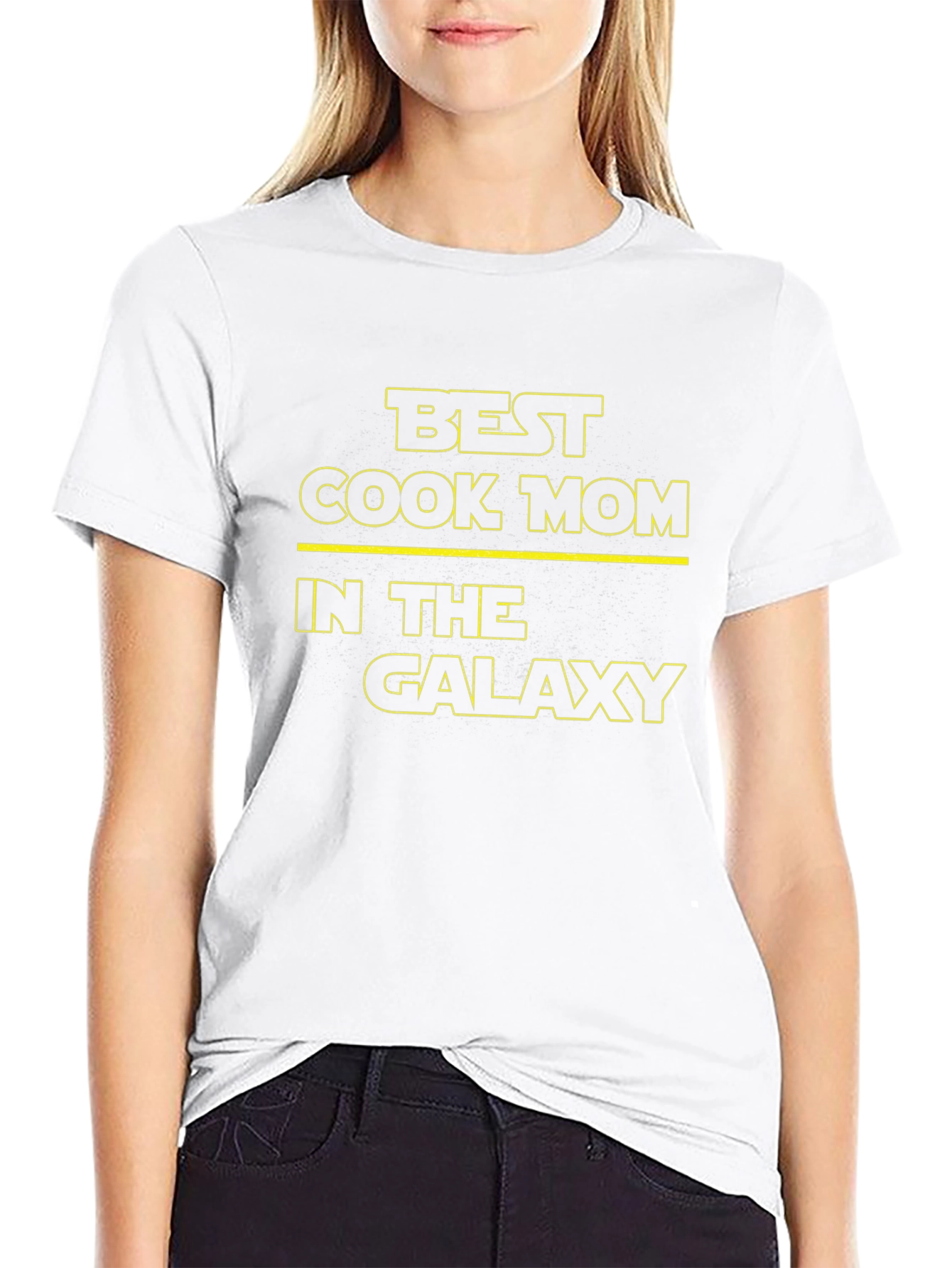 Best Cook Mom in the Galaxy Black T-Shirt
