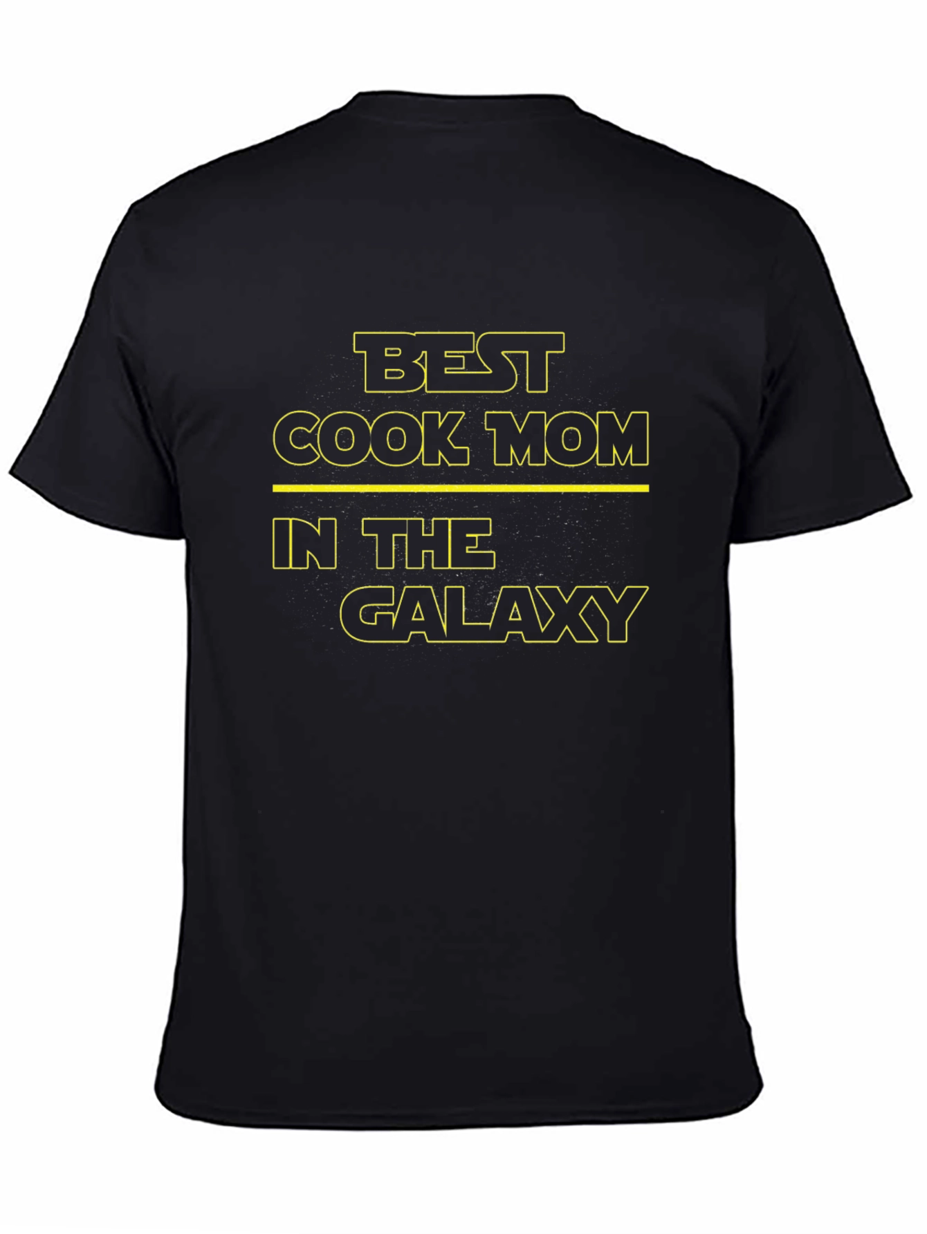 Best Cook Mom in the Galaxy Black T-Shirt