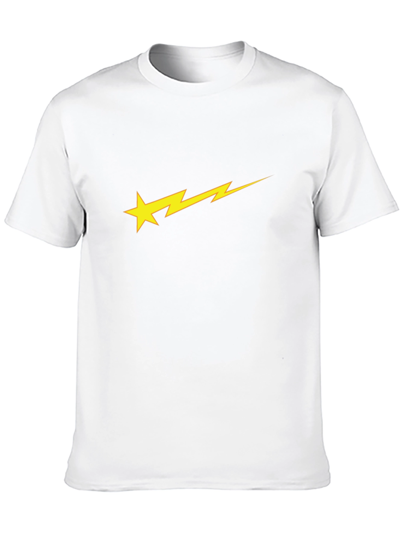 Star Bolt Graphic Black Tee - Stylish & Unique