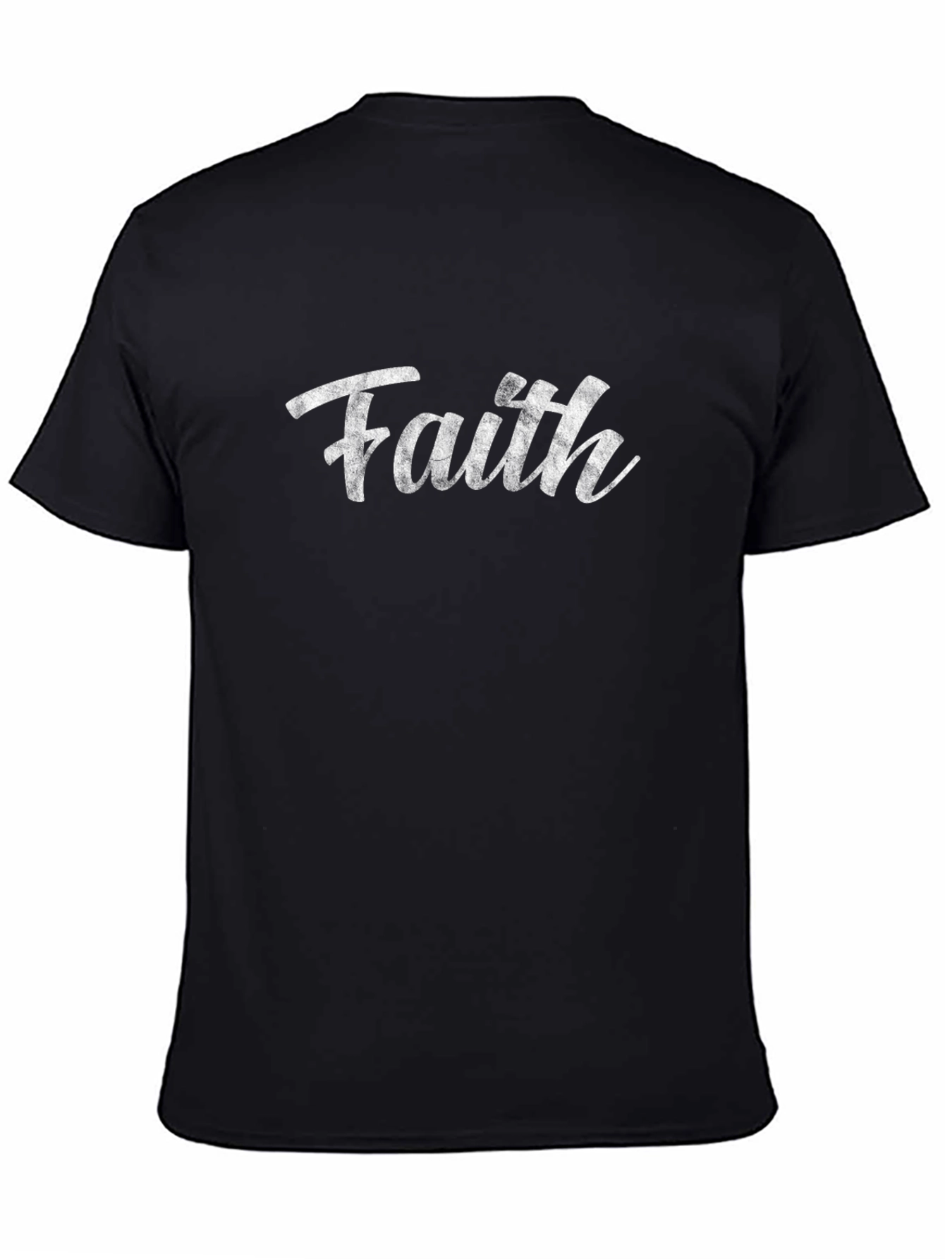 Faith Graphic Black T-Shirt for Men