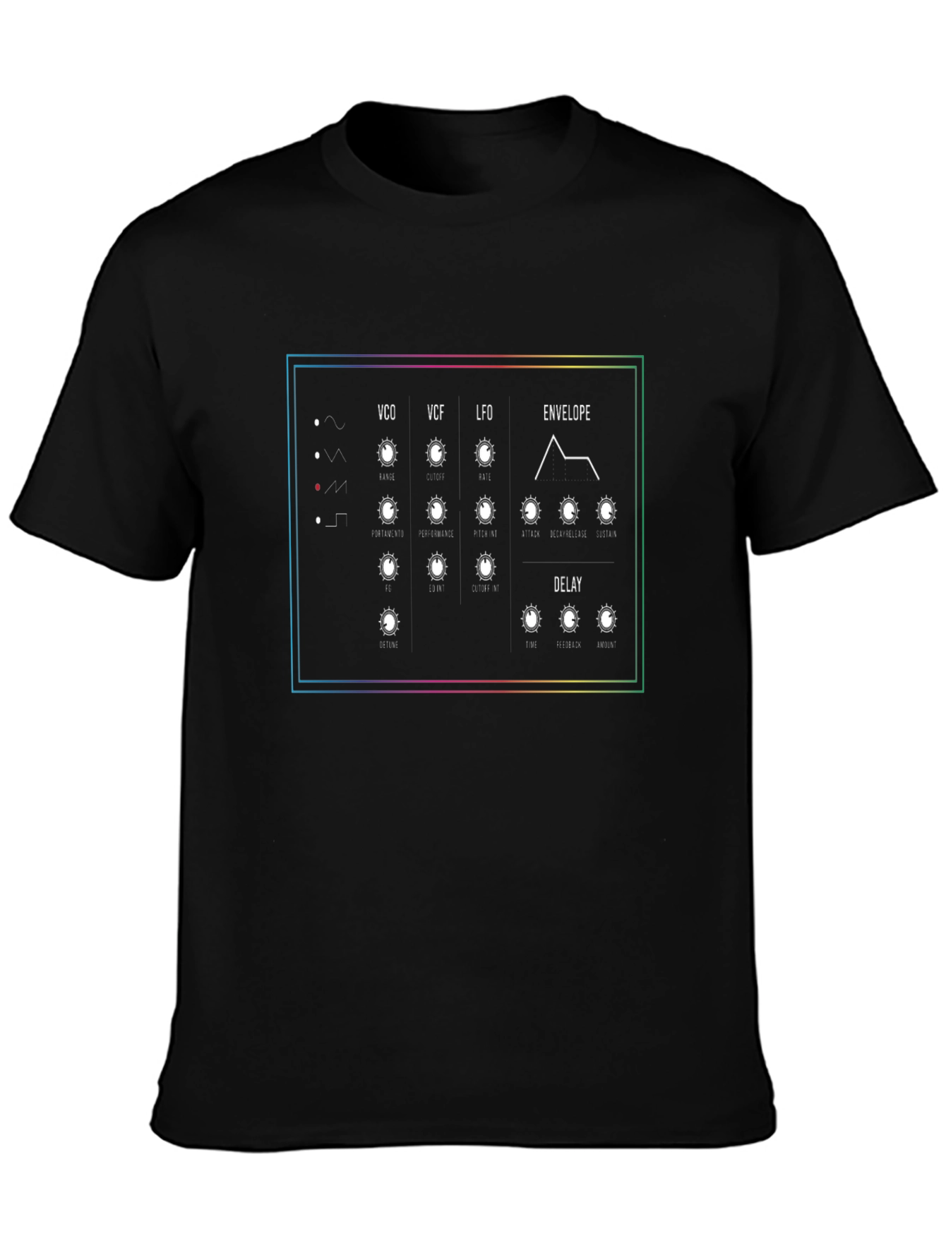 Synthesizer Panel Graphic T-Shirt - Musician Tee