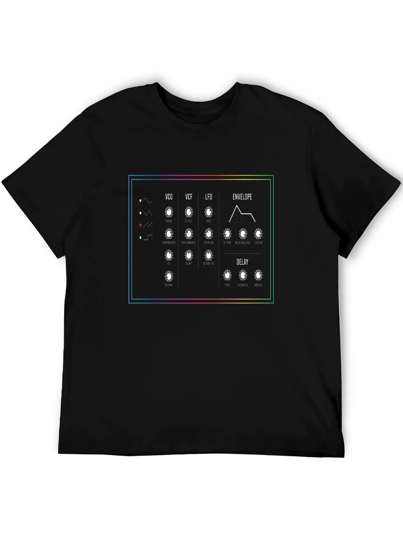 Synthesizer Panel Graphic T-Shirt - Musician Tee