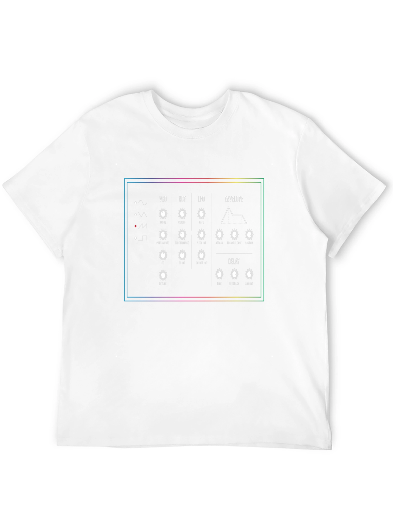 Synthesizer Panel Graphic T-Shirt - Musician Tee