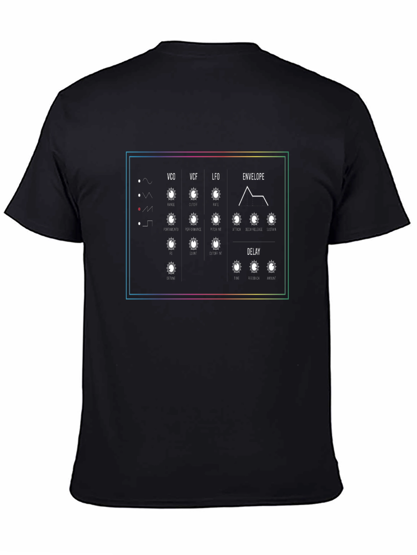 Synthesizer Panel Graphic T-Shirt - Musician Tee