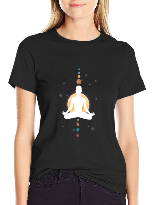 Zen Planets Black T-Shirt