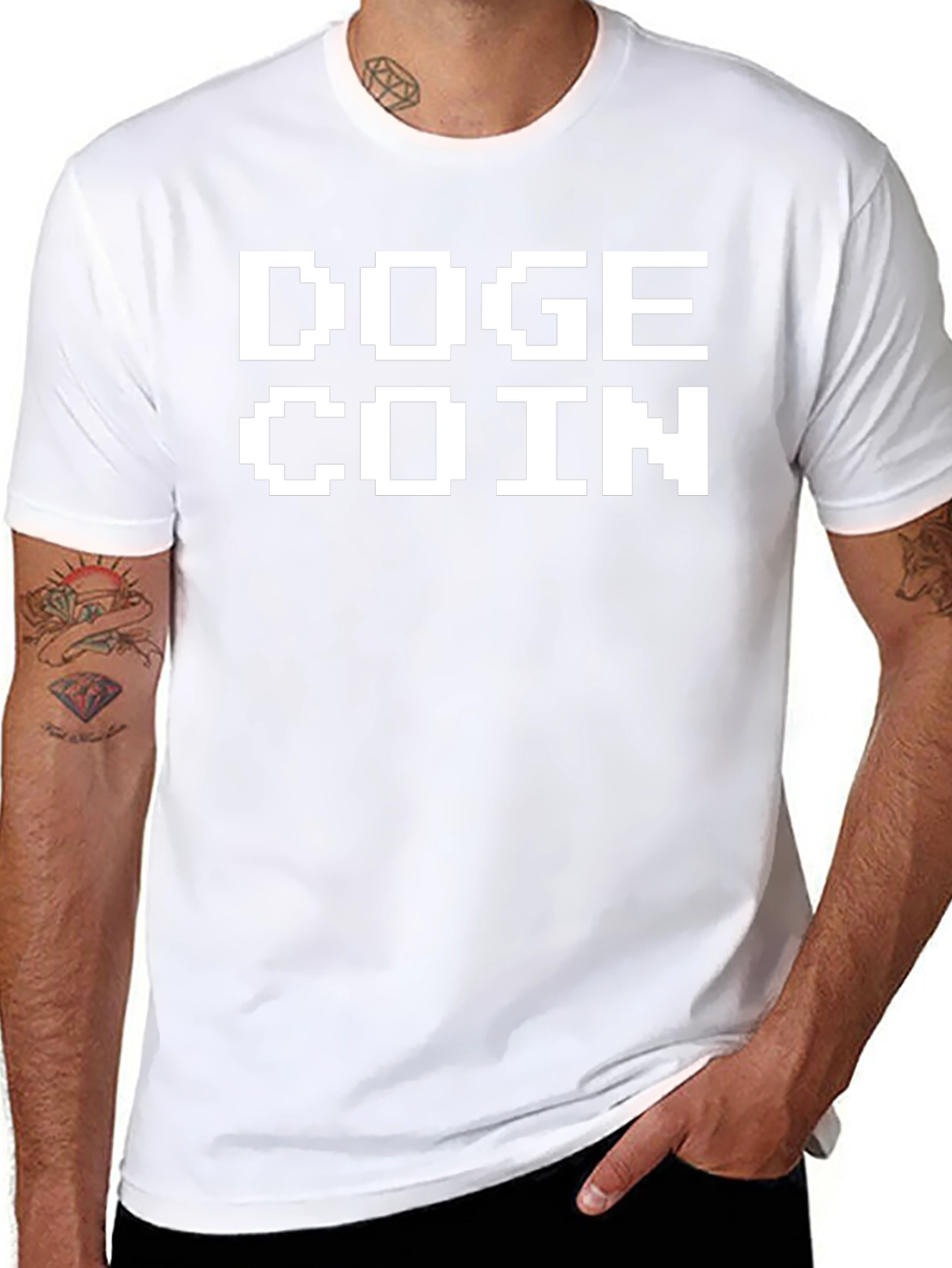 Doge Coin Black T-Shirt Crypto Meme Tee