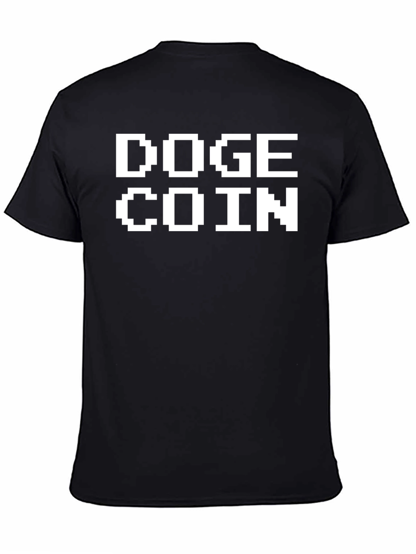 Doge Coin Black T-Shirt Crypto Meme Tee